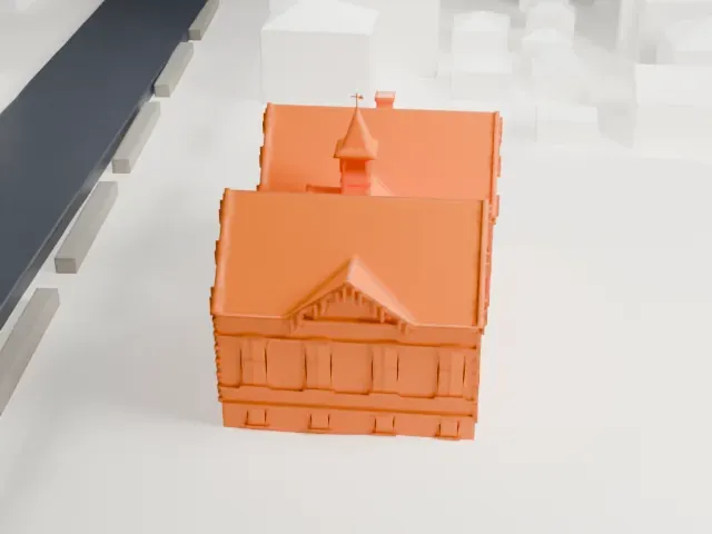 Public School 15, Bronx model, South view