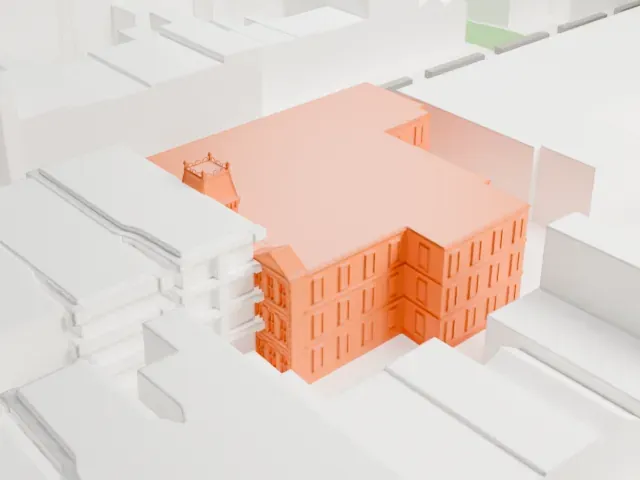 Public School 71K, Brooklyn model, North view