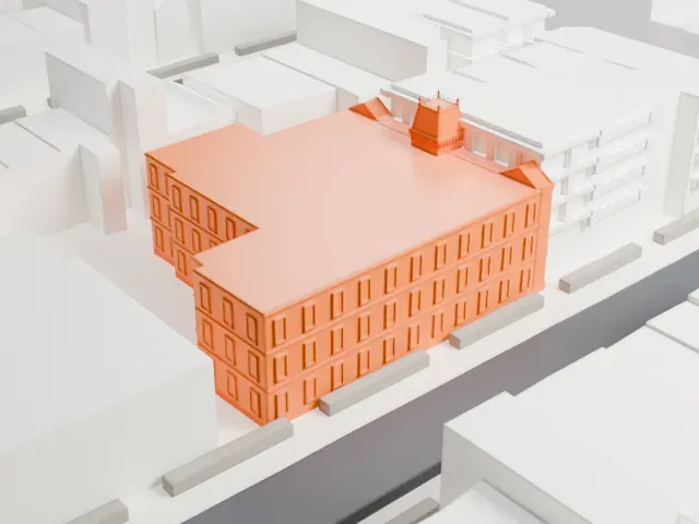 Public School 71K, Brooklyn model, South view