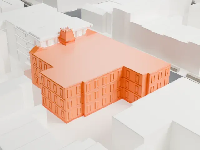 Public School 71K, Brooklyn model, West view