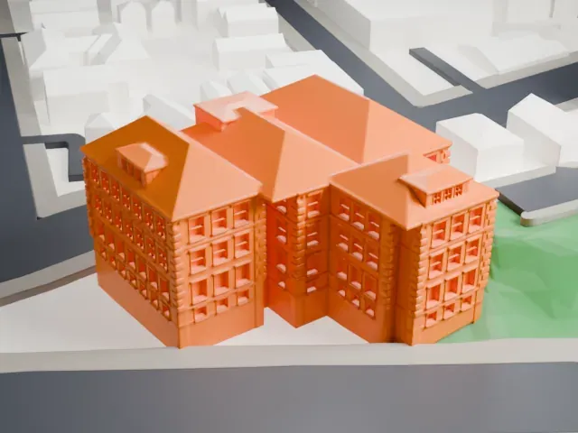 Public School No. 13, Yonkers model, East view