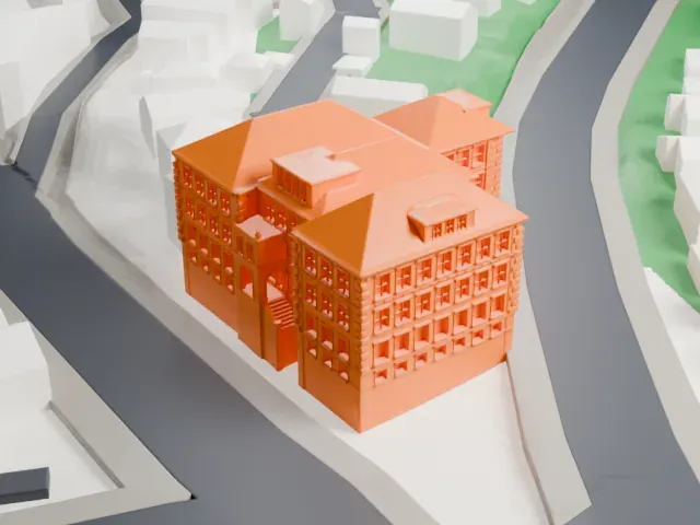 Public School No. 13, Yonkers model, South view