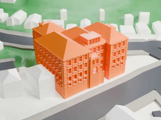 Public School No. 13, Yonkers model, West view