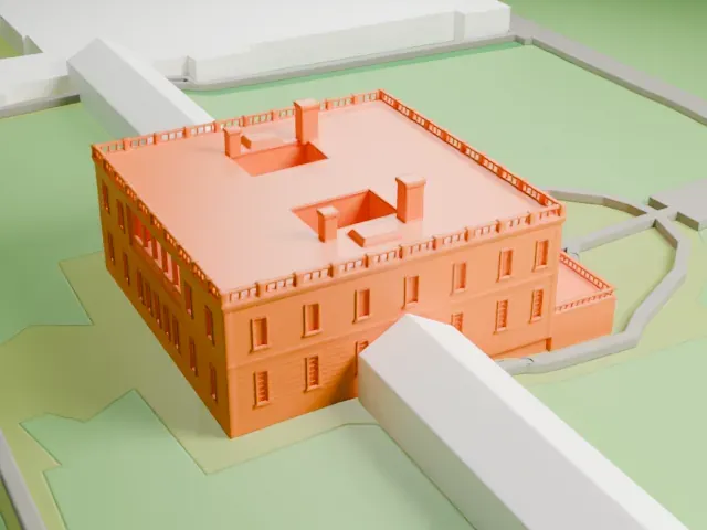 Queen's House model, East view