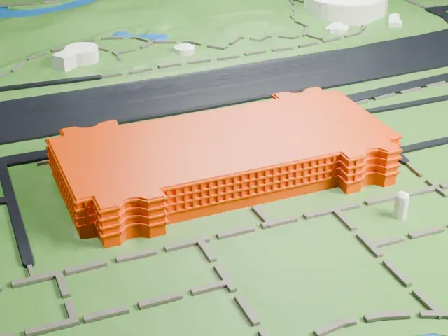 Queens Museum model, East view