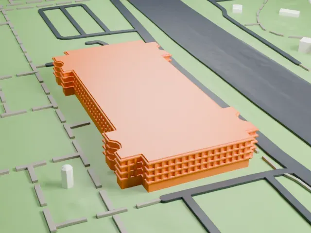 Queens Museum model, North view
