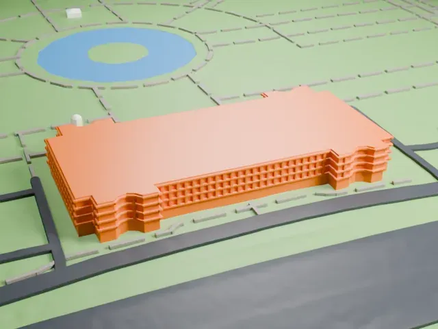 Queens Museum model, West view