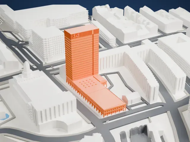 Radisson Collection Royal Hotel, Copenhagen model, North view