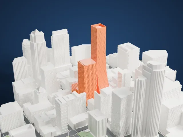 Rainier Square Tower model, East view