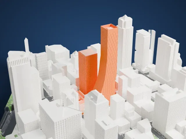 Rainier Square Tower model, North view