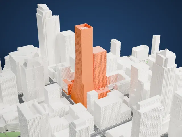 Rainier Square Tower model, West view