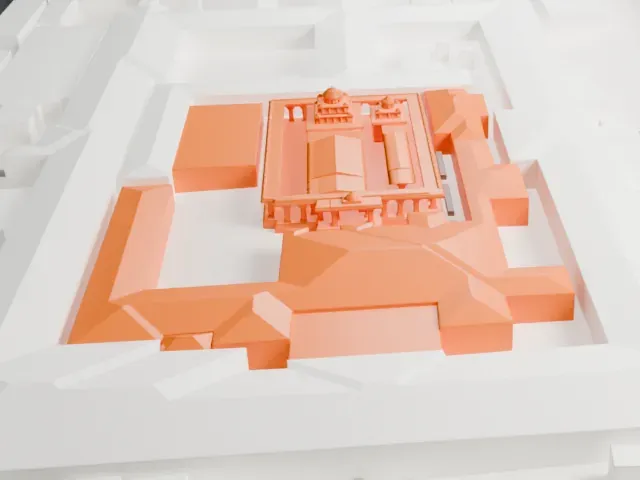Ramanathaswamy Temple model, East view