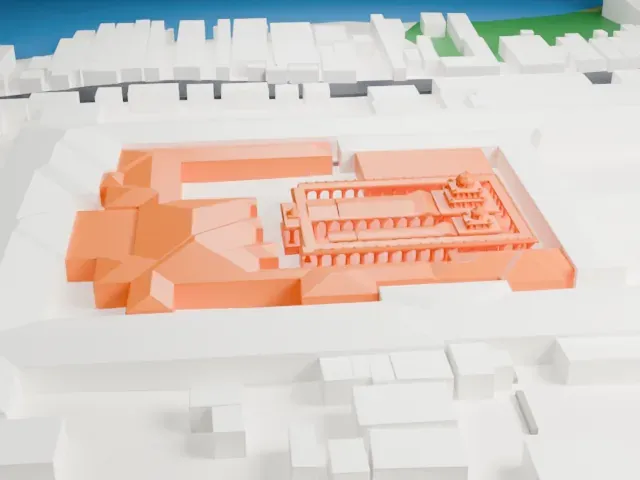 Ramanathaswamy Temple model, North view