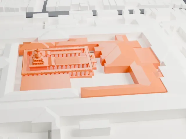 Ramanathaswamy Temple model, South view