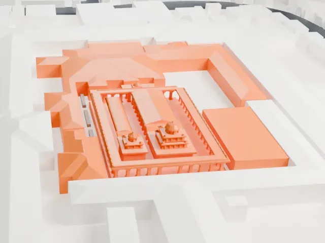 Ramanathaswamy Temple model, West view