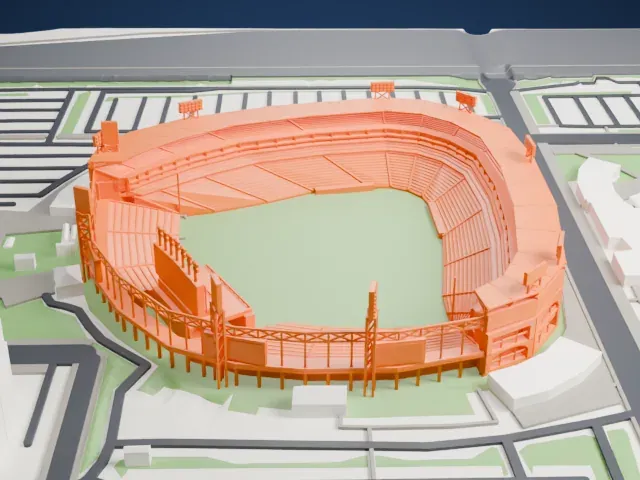 Rate Field model, East view