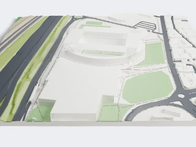 RCDE Stadium model, East view