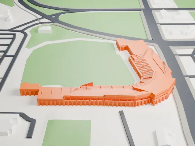 RE/MAX Field model, East view