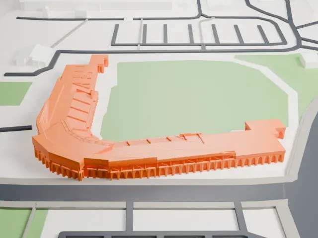 RE/MAX Field model, North view