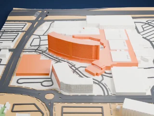 Red Rock Casino, Resort & Spa model, East view