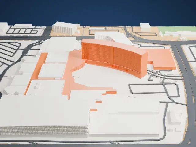 Red Rock Casino, Resort & Spa model, West view