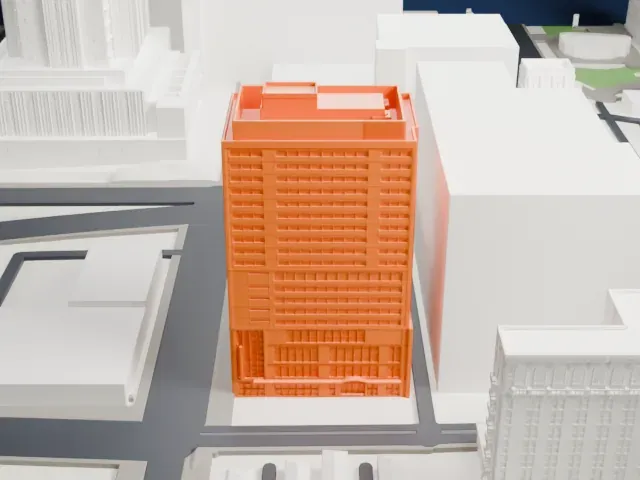 Residence Inn Phoenix Downtown model, East view