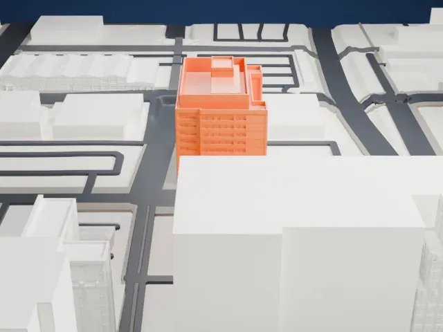 Residence Inn Phoenix Downtown model, North view