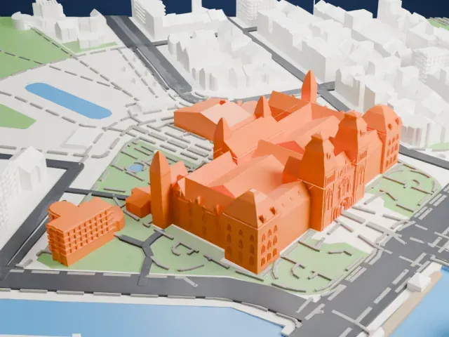 Rijksmuseum model, East view