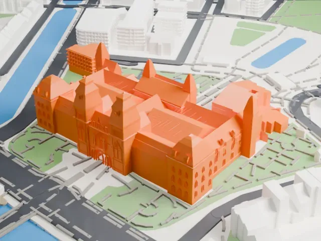 Rijksmuseum model, North view