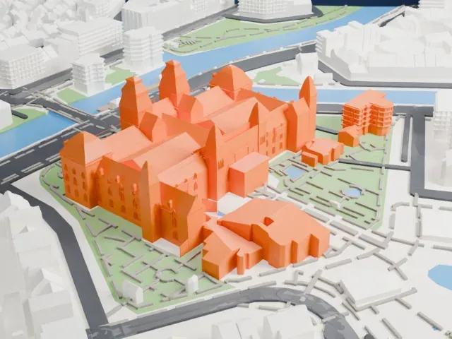 Rijksmuseum model, West view