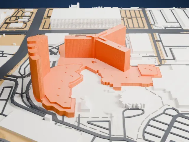 Rio Las Vegas model, East view