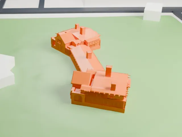 Riordan Mansion model, East view