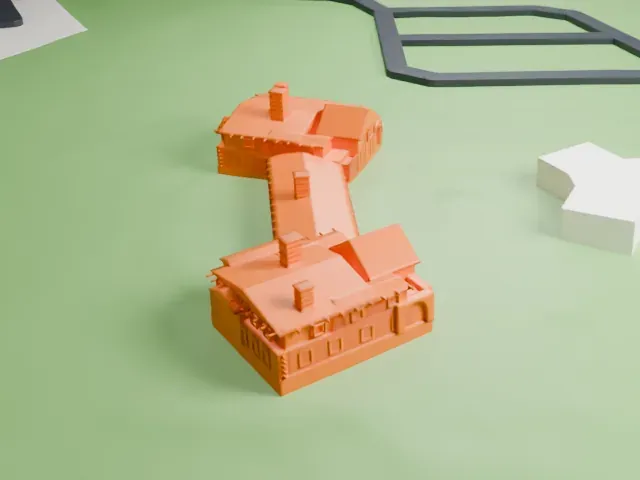 Riordan Mansion model, West view