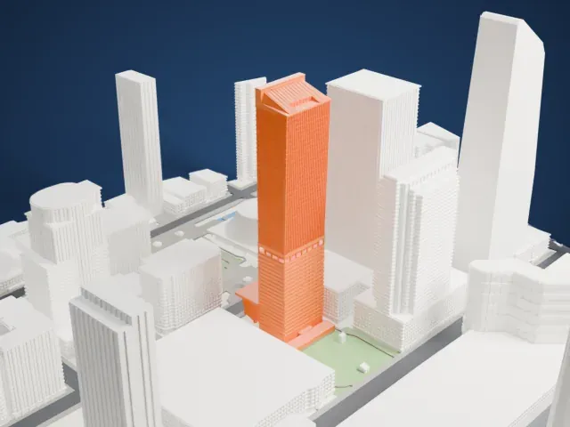 Ritz-Carlton Toronto model, South view