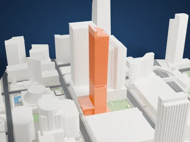 Ritz-Carlton Toronto model, West view