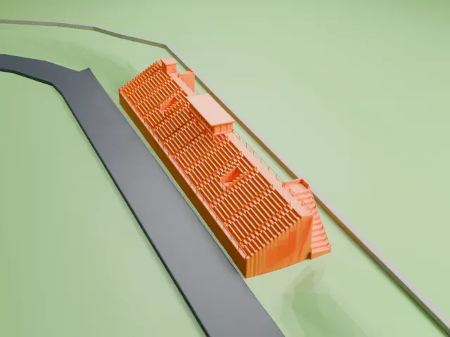 Rob Ford Stadium model, North view