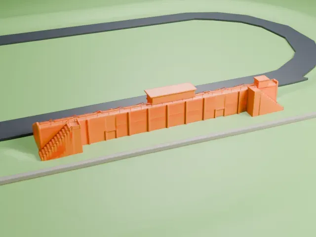 Rob Ford Stadium model, West view