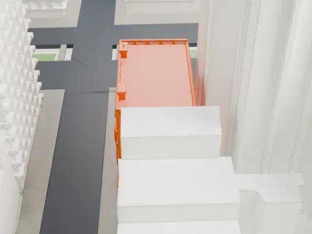 Robb House model, East view