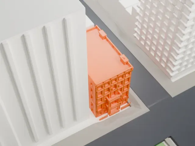Robb House model, North view