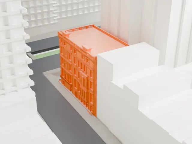 Robb House model, South view
