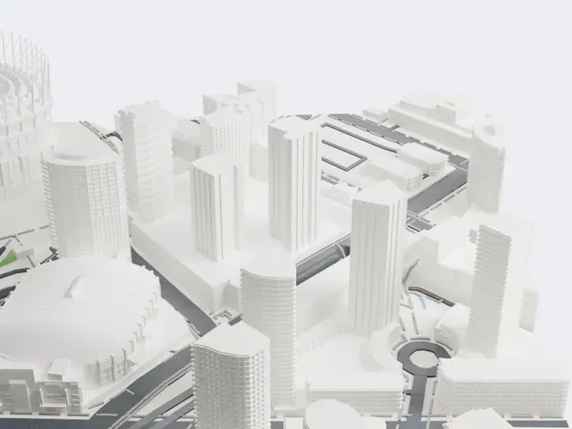Rogers Arena model, East view