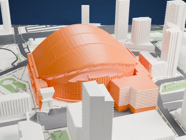 Rogers Centre model, North view