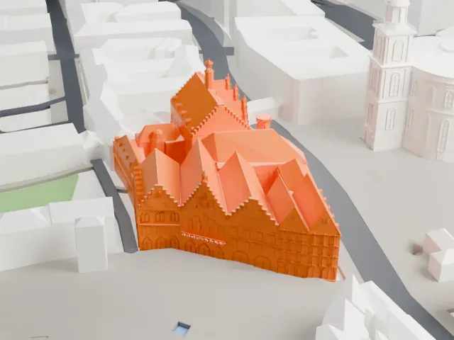Römer model, East view