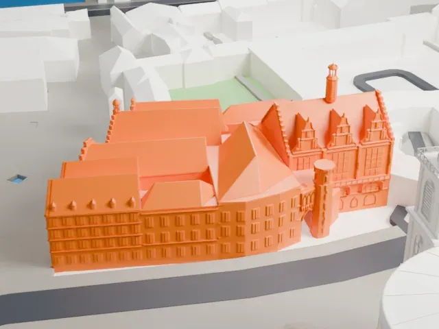 Römer model, North view