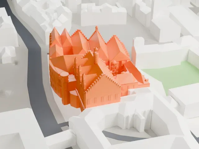 Römer model, West view