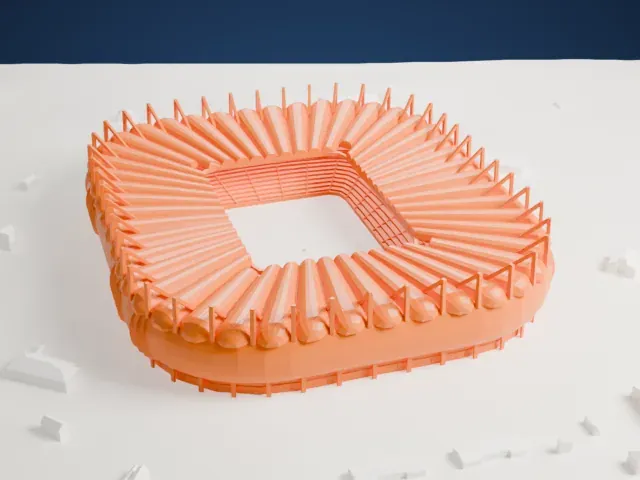 Rostov Arena model, North view