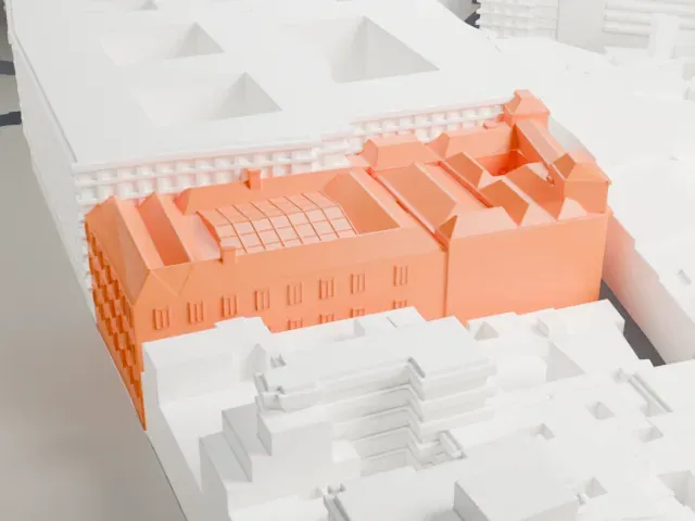 Royal Academy of Fine Arts of San Fernando model, East view