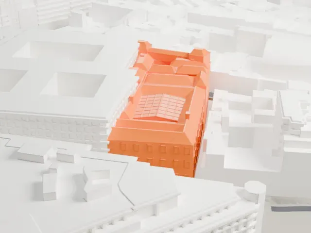 Royal Academy of Fine Arts of San Fernando model, South view