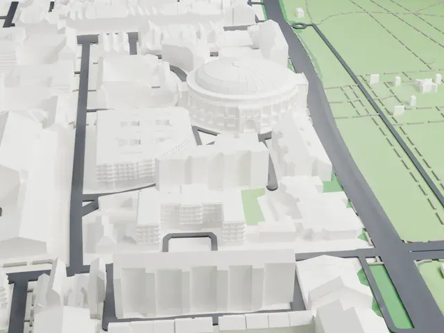 Royal Albert Hall model, East view