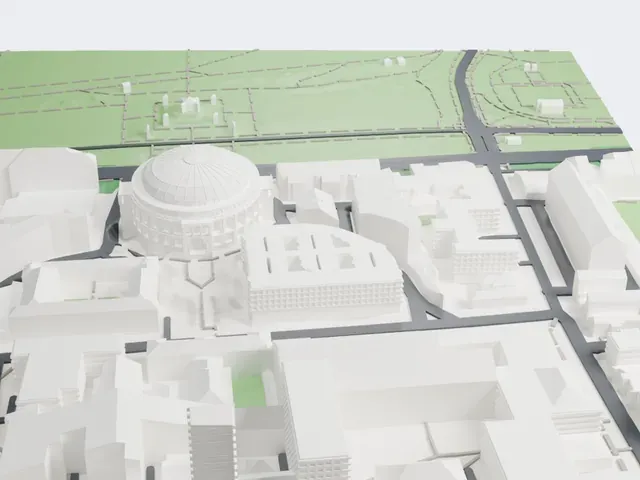 Royal Albert Hall model, South view
